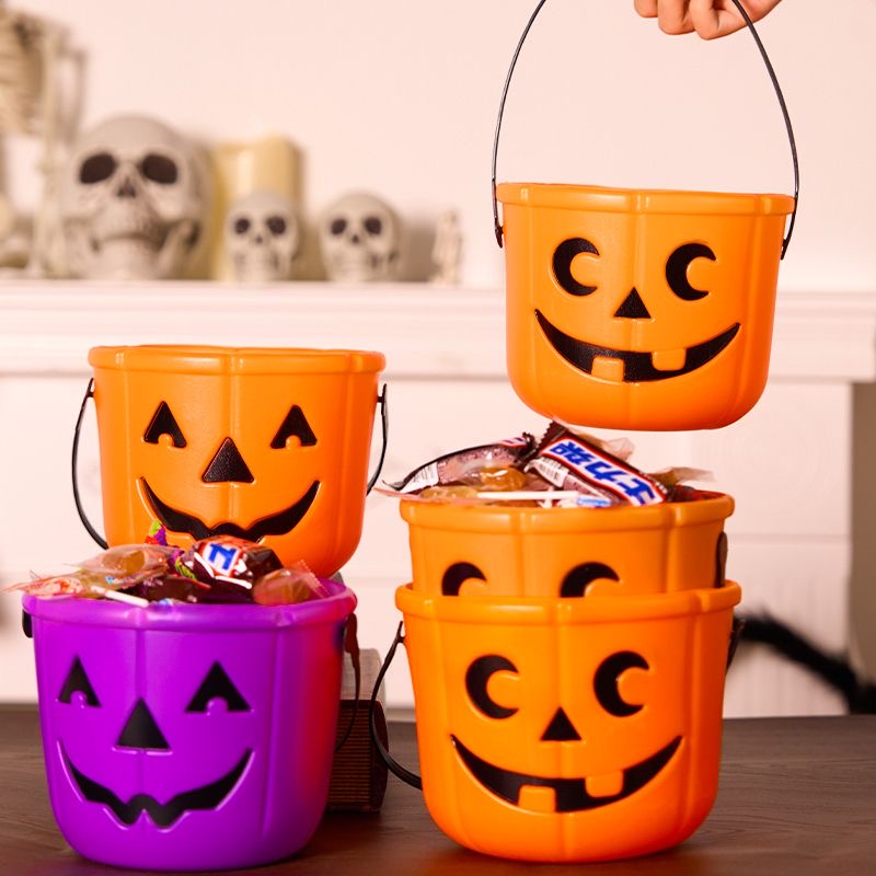 Candy-Hunting Bag Pumpkin Bucket Childrens Mall Portable Quirky Gift Ornament Decorative Item