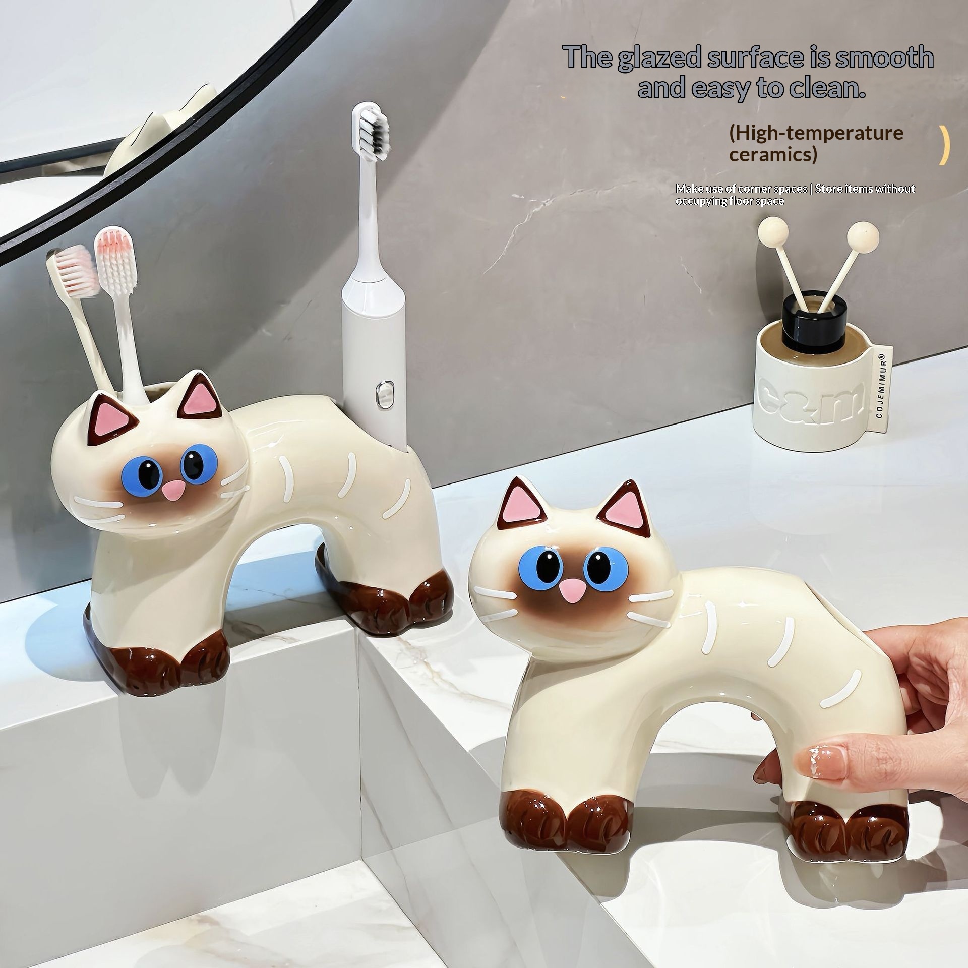Household Ceramic Toothbrush Holder 6