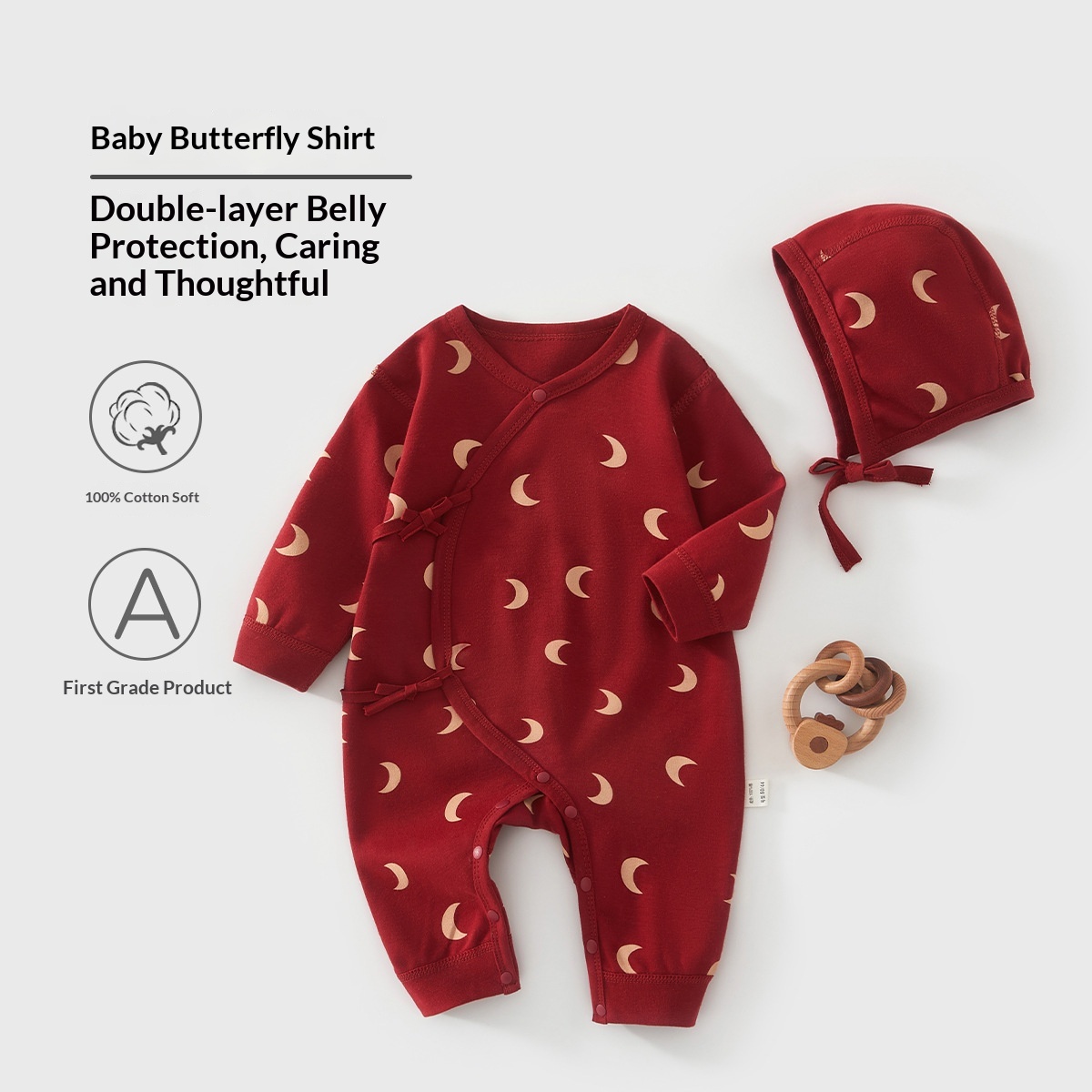 Baby Clothes Pure Cotton Class A Spring Romper For Newborns 2