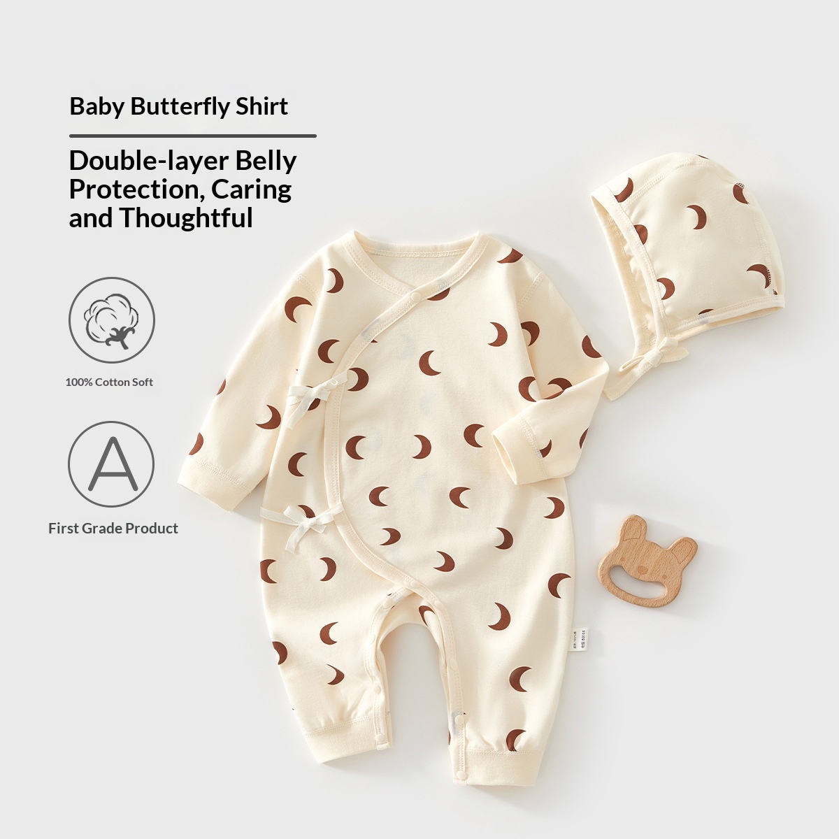 Baby Clothes Pure Cotton Class A Spring Romper For Newborns 5