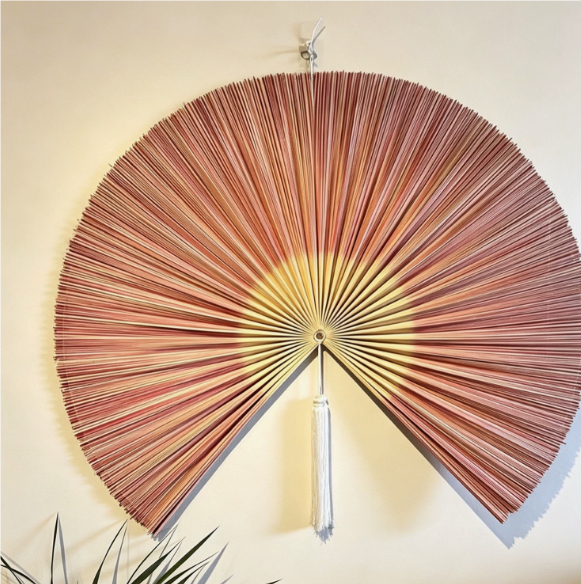 Decorative Hanging Fan For Tea Rooms Wall-Mounted Craft Fan Creative Decorative Hanging Ornament - image 3
