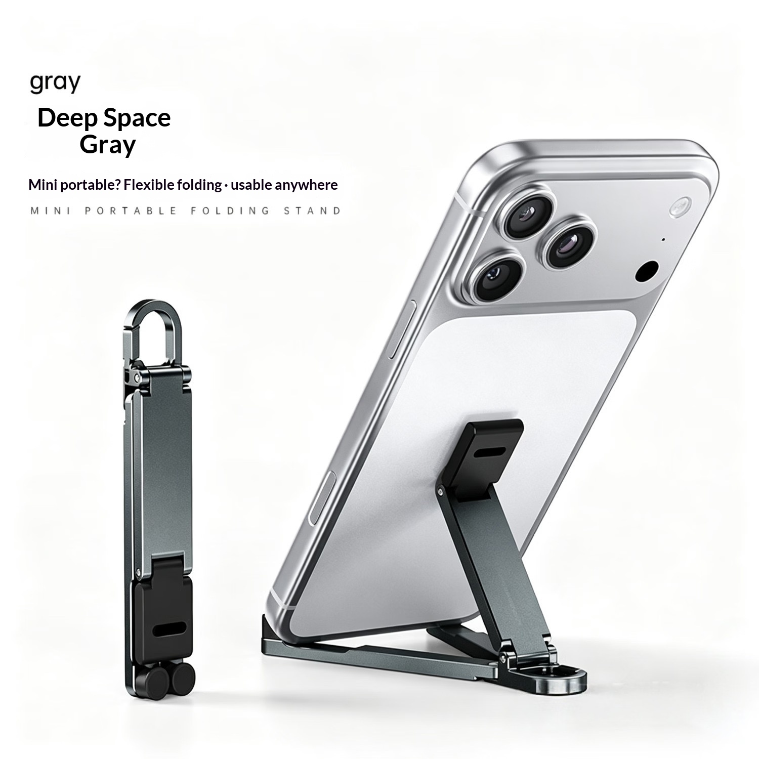 Mini Multi-function Keychain Hook And Desktop Phone Stand 3