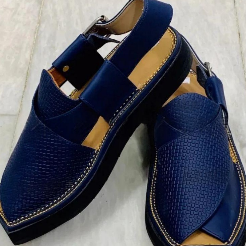Mens Fashionable Woven Leather Casual Sandals