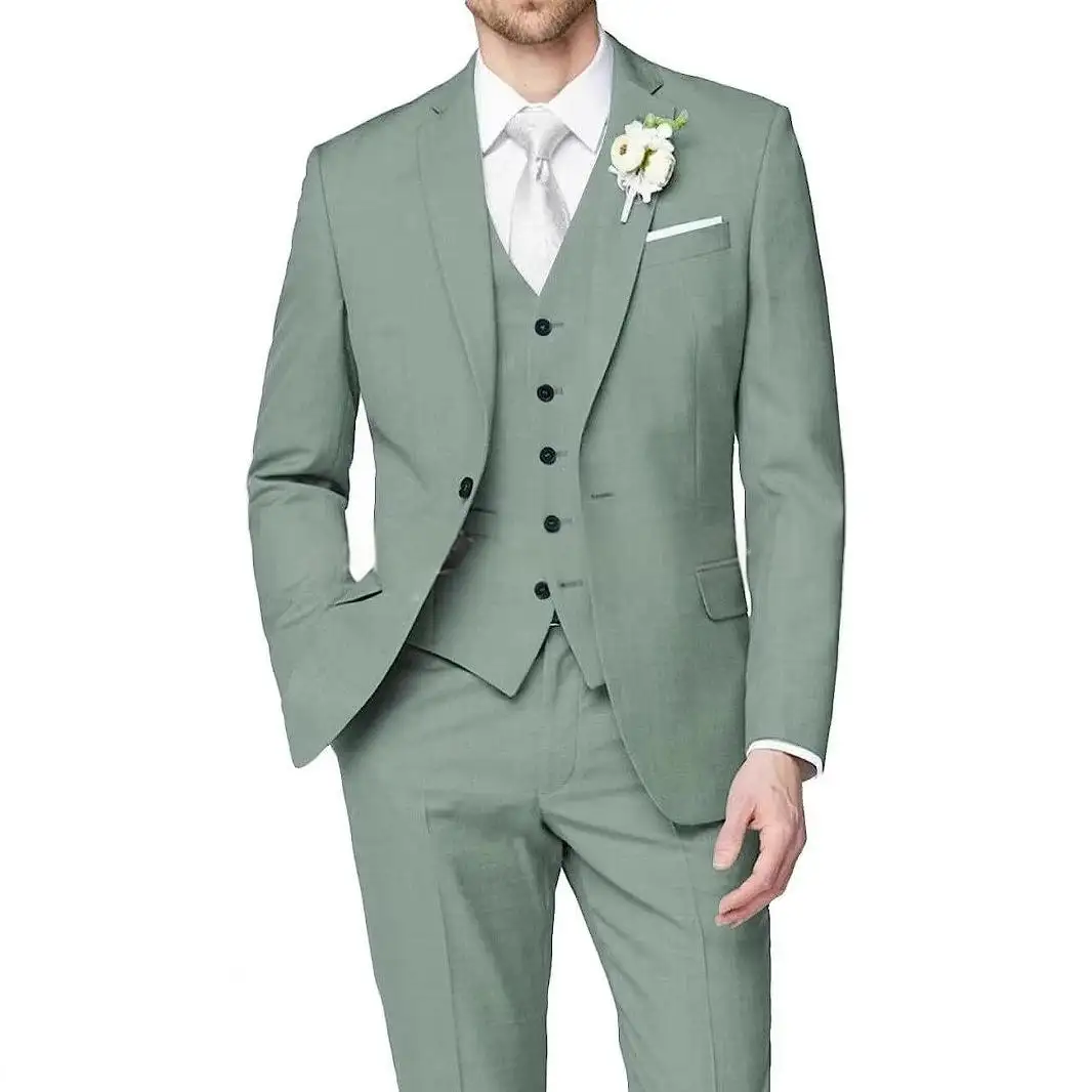 Mens Slim-fit Three-piece Suit
