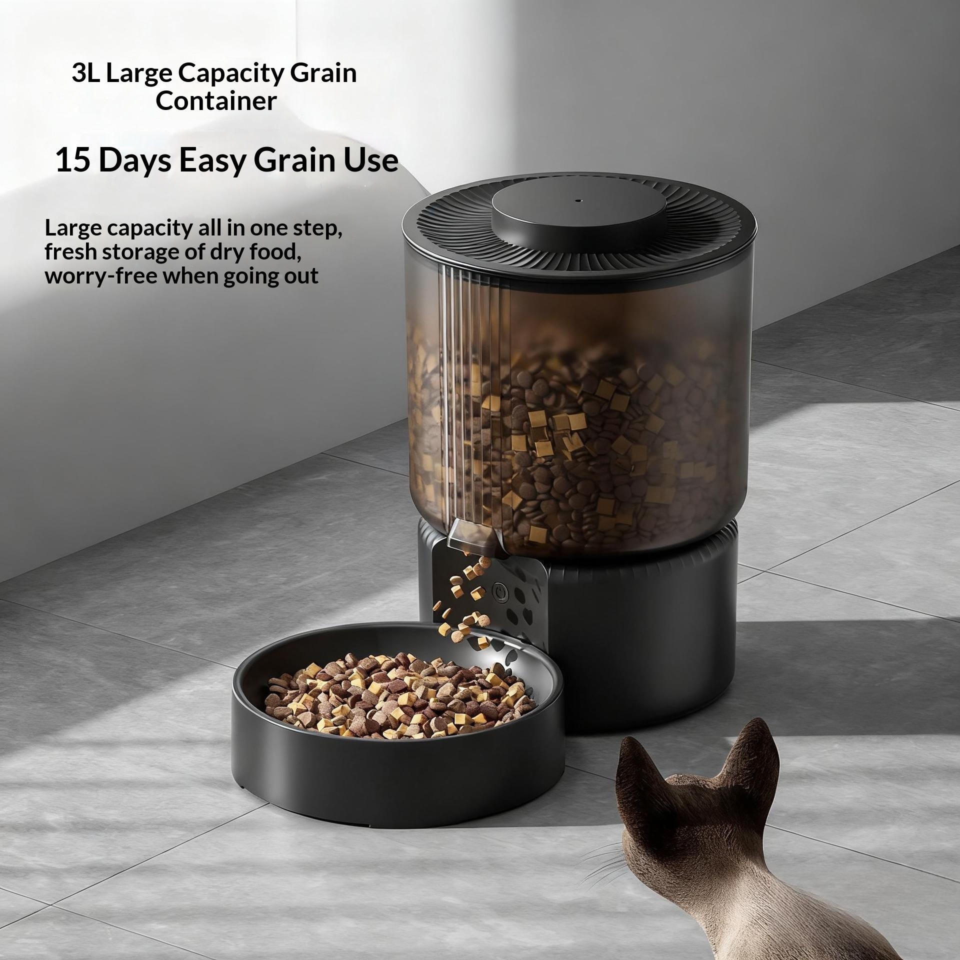 Pet Smart Feeder 3L Large Capacity 6