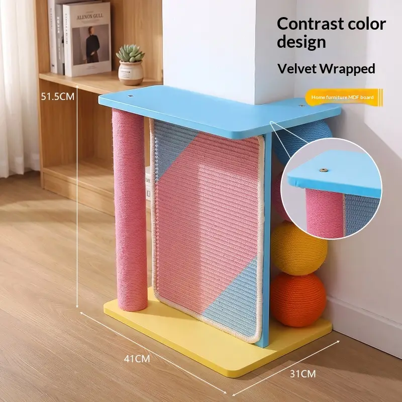 Cat Tree And Scratching Post Combo Durable And Chip-resistant Pet Supplies