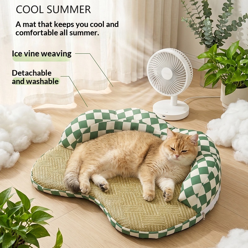 Pet Cooling Bed Cat And Dog Cooling Mat Medium Size Kennel Pet Cat Bed 2