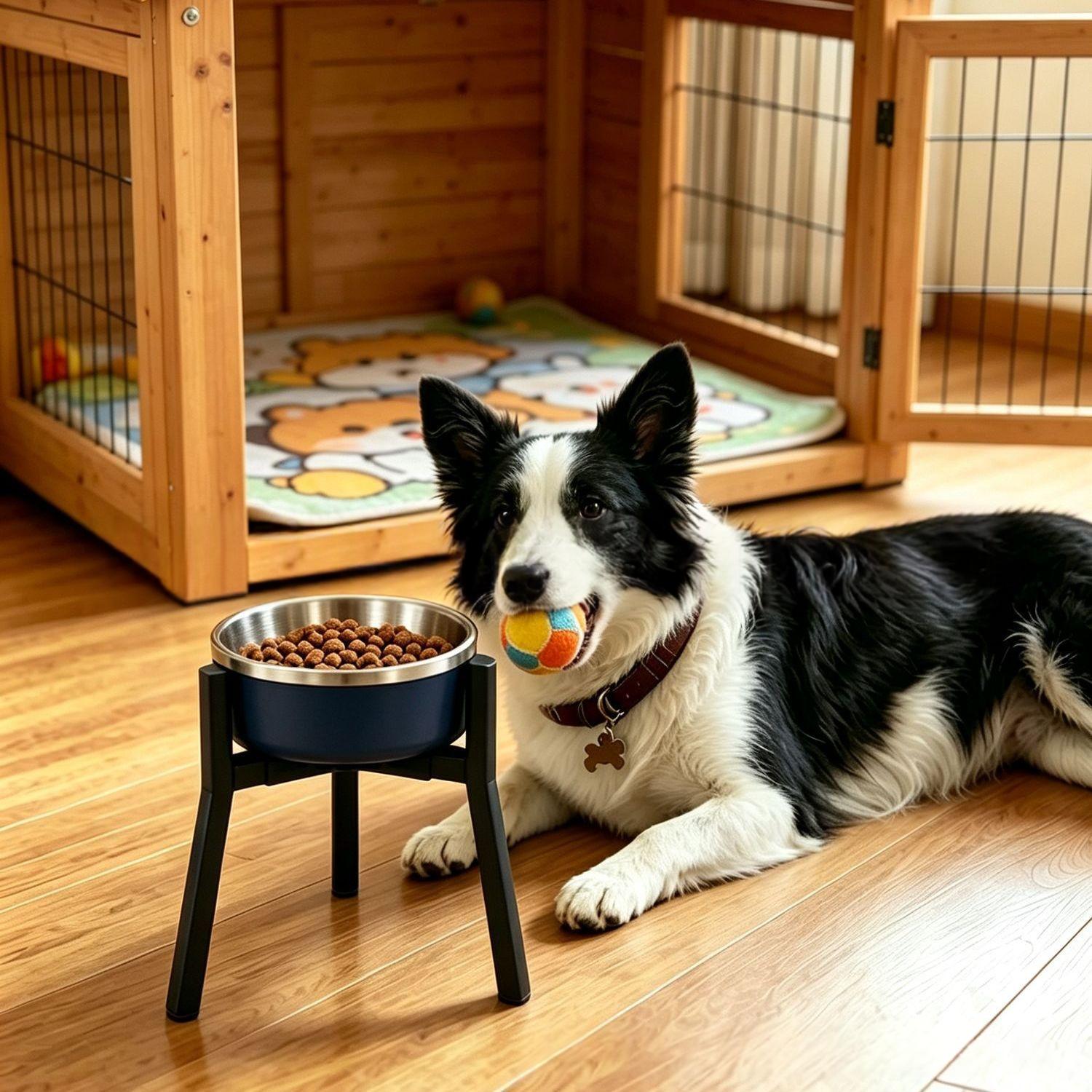 Adjustable Dog Bowl Pet Feeder Stand 2