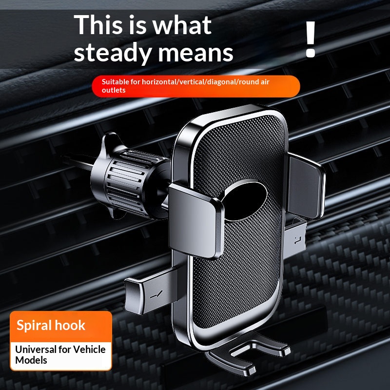 Car Air Vent Spiral Inverted Hook Multi-function Navigation Bracket For In-car Use 2
