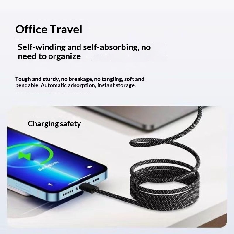 Magnetic Data Cable Organizer Fast-charging Cable Car Charging Cable 5