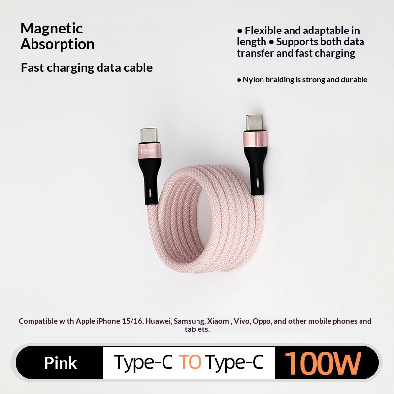 Magnetic Data Cable Organizer Fast-charging Cable Car Charging Cable 8