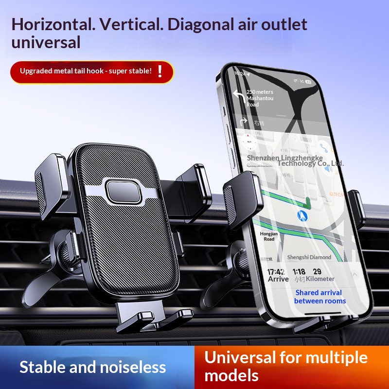 Car Air Vent Spiral Inverted Hook Multi-function Navigation Bracket For In-car Use 7