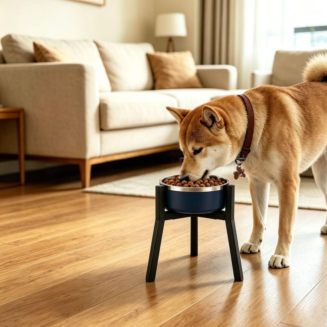 Adjustable Dog Bowl Pet Feeder Stand 5