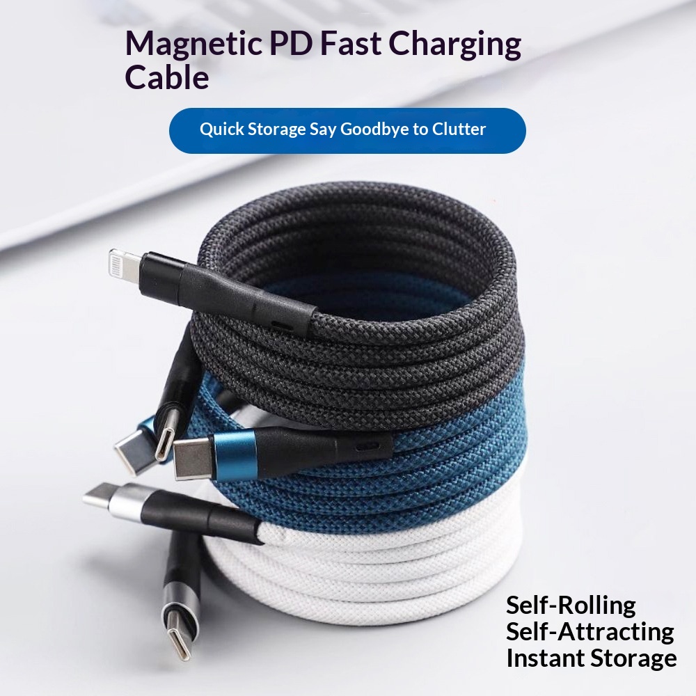 Magnetic Data Cable Organizer Fast-charging Cable Car Charging Cable 9