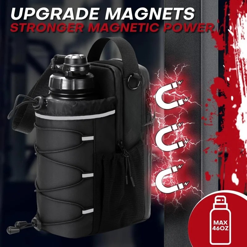 Fitness Magnetic Kettle Bag Crossbody Bag Magnetic Gym Bag For Men And Women Sling Bottle With Magnetic Attachment Water Bottle Holder 7