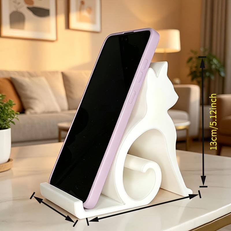 Cute Kitten Phone Stand Desk Decoration 6