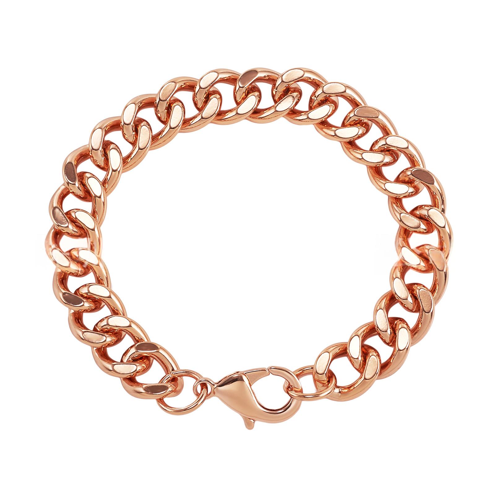 Copper Cuban Chain Bracelet