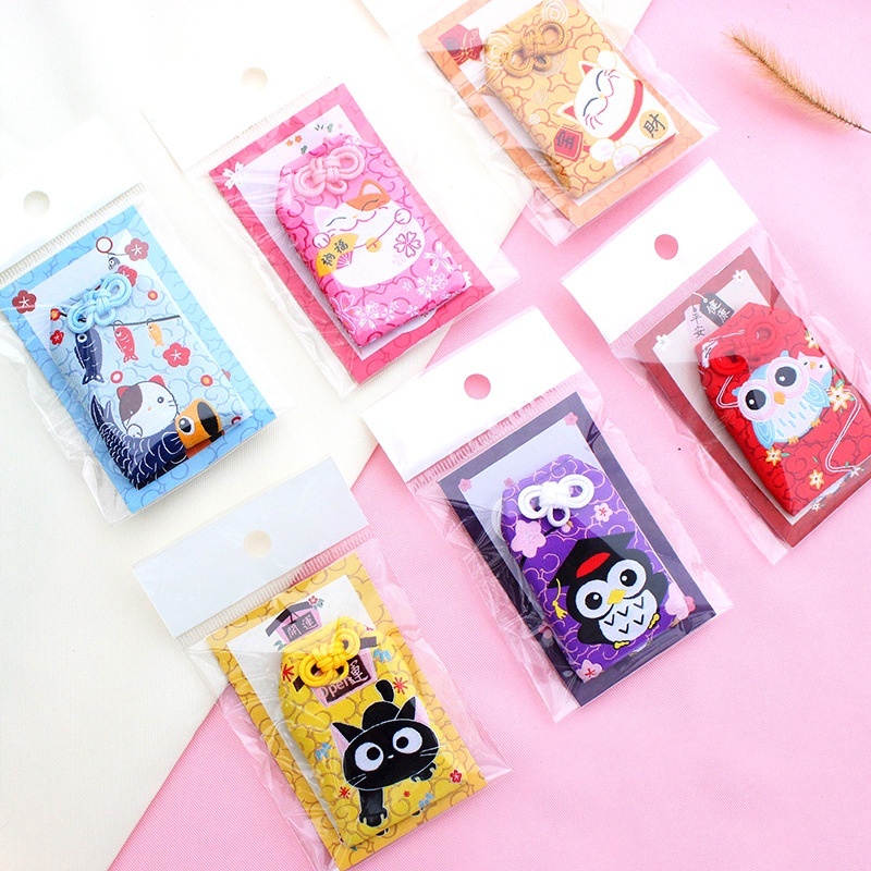 Talisman And Japanese Style Lucky Bag Cartoon Sachet Fortune Attracting Incense Pouch 4