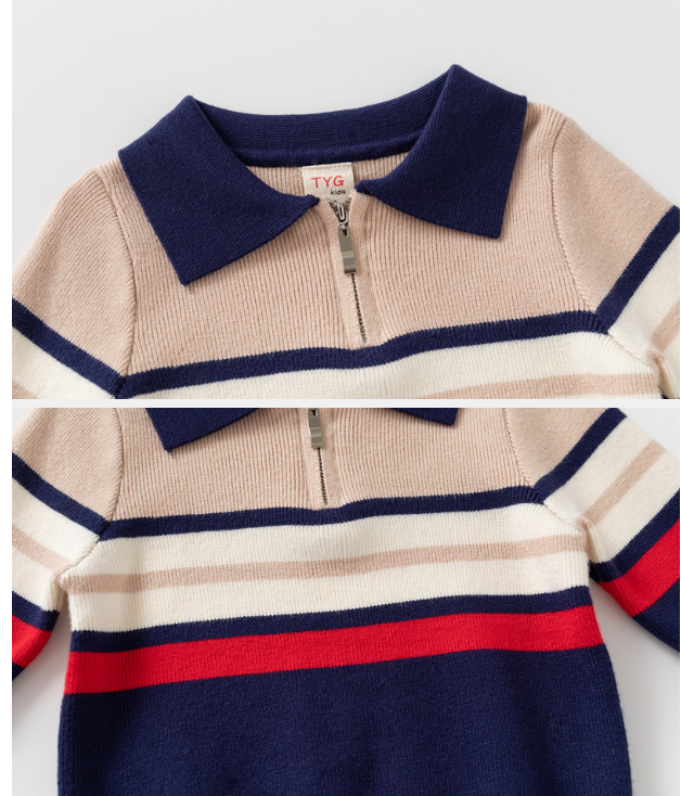 Fashionable Childrens Clothing Boys Lapel Sweater — foto 5