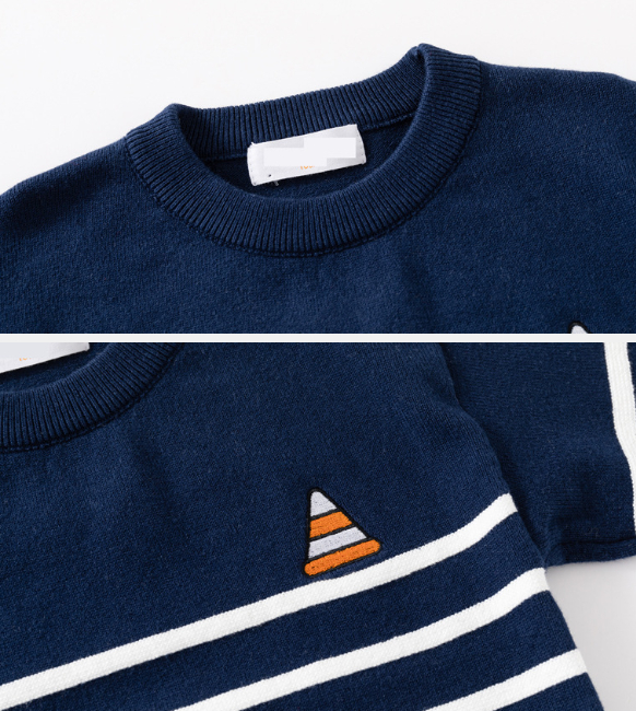Boys Fine-striped Crew-neck Sweater Top — foto 2