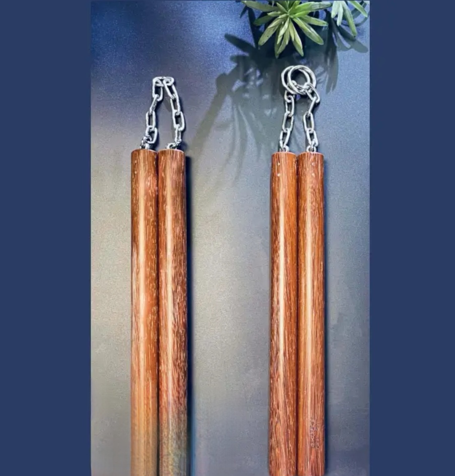 Nunchaku Toy Model With Brass Handle Ornaments 4
