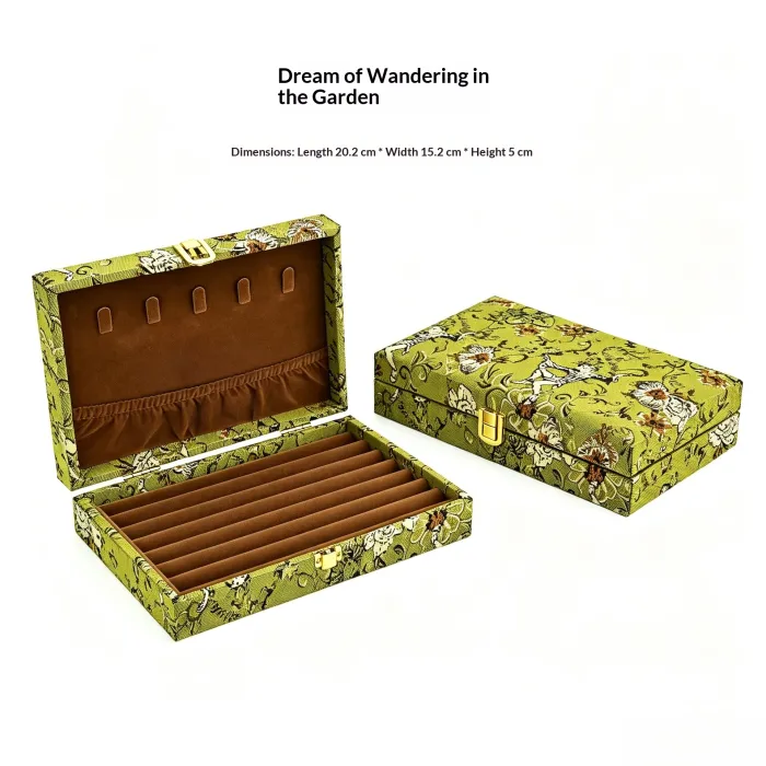 Travel Jewelry Organizer Case, Small Jewelry Box for Rings, Earrings and Necklaces - detail photo 1