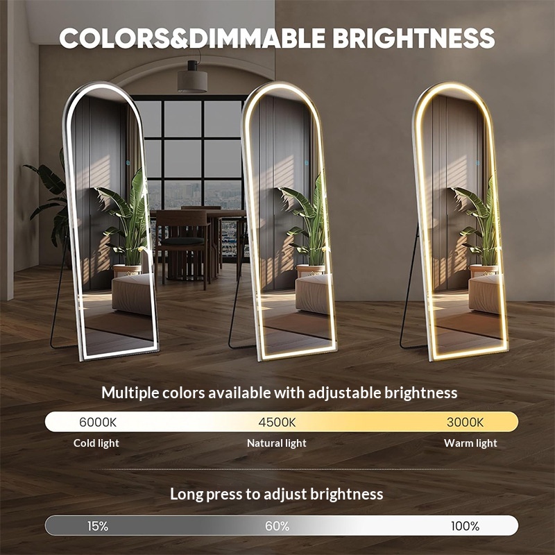 Smart Mirror Bedroom Wall-Mounted Fitting Mirror 6