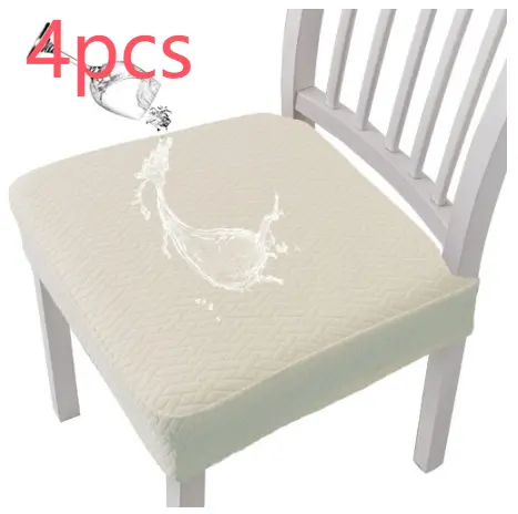 T-shaped Jacquard Waterproof Chair Seat Cover Dining Table Chair Cover Slipcover