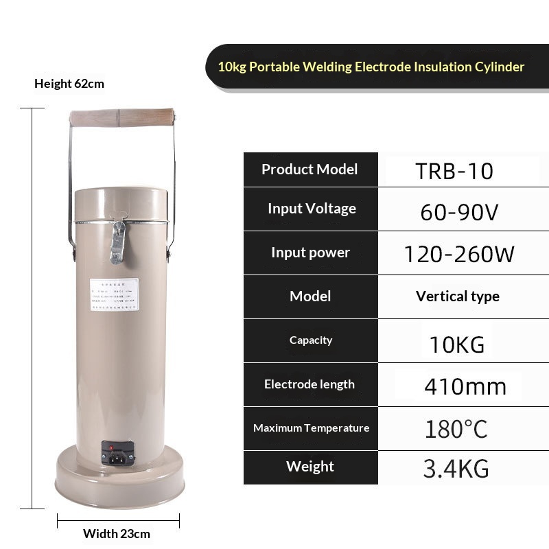 Portable Vertical Welding Rod Insulation Bucket