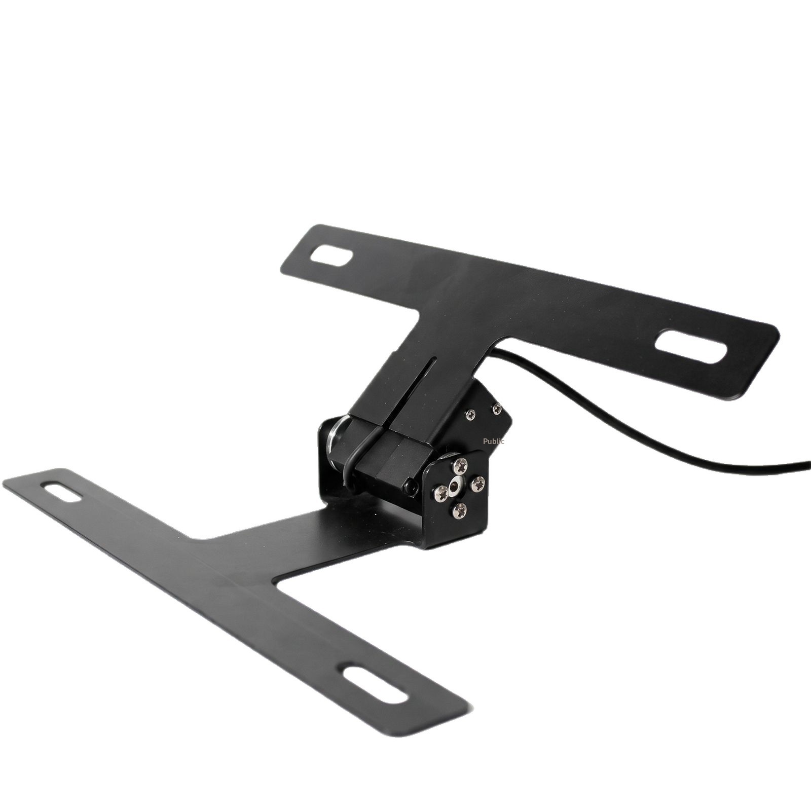 Motorcycle Modification Electric Folding License Plate Holder Universal Pedal Machine 4