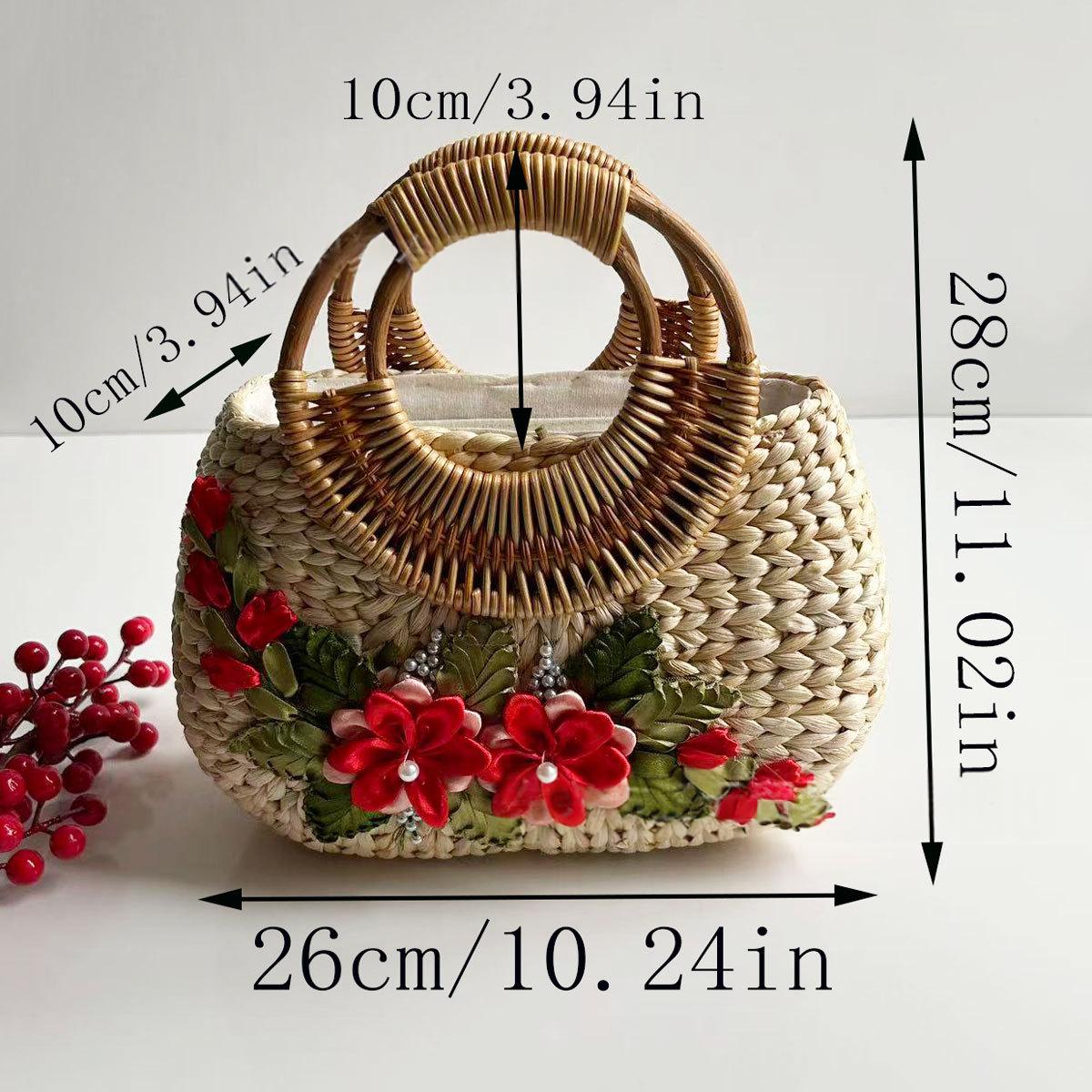 Straw Tote Bag For The Beach And Seaside