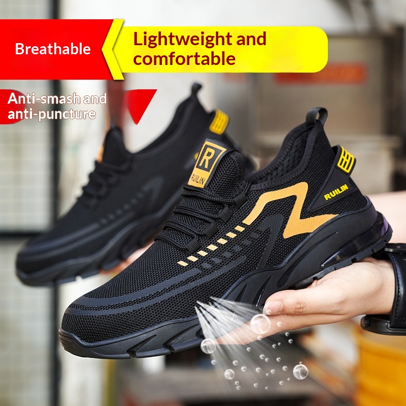 Anti-smash Anti-puncture And Breathable Safety Shoes