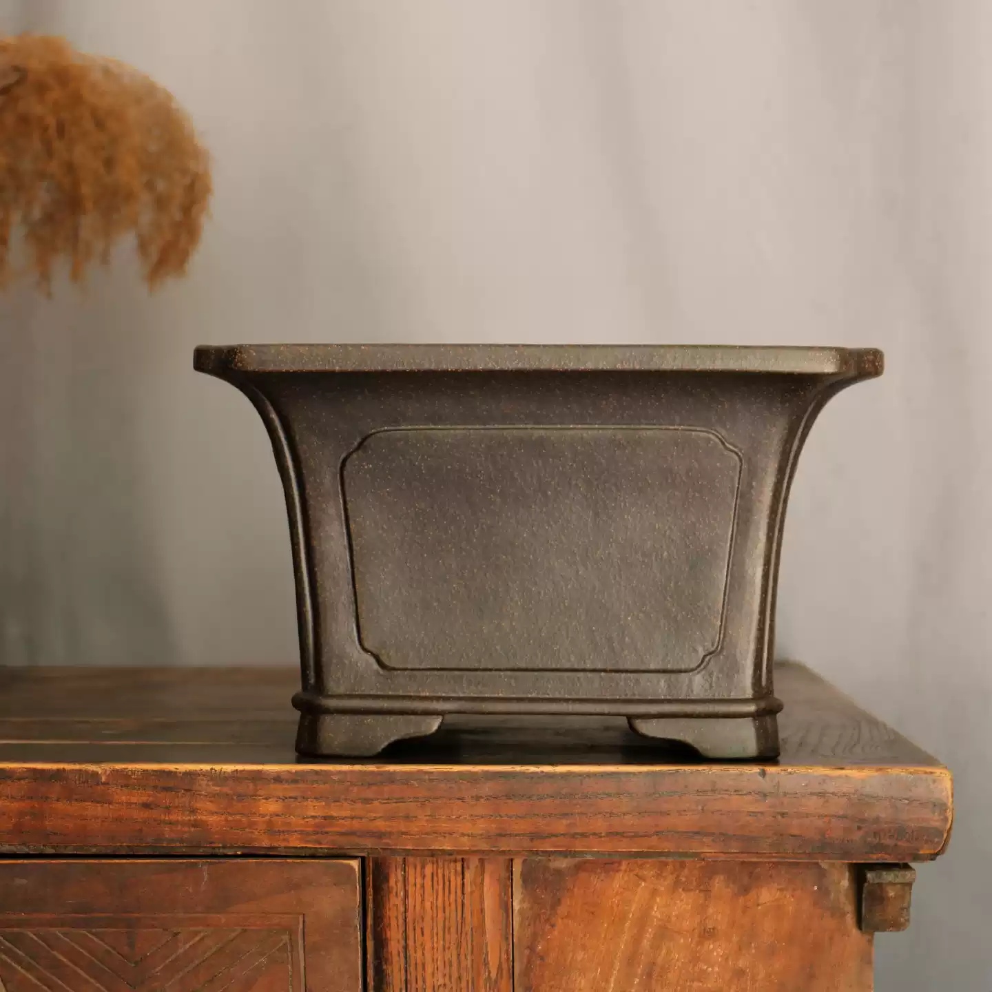 Handmade Large-capacity Square Shallow Bonsai Pot