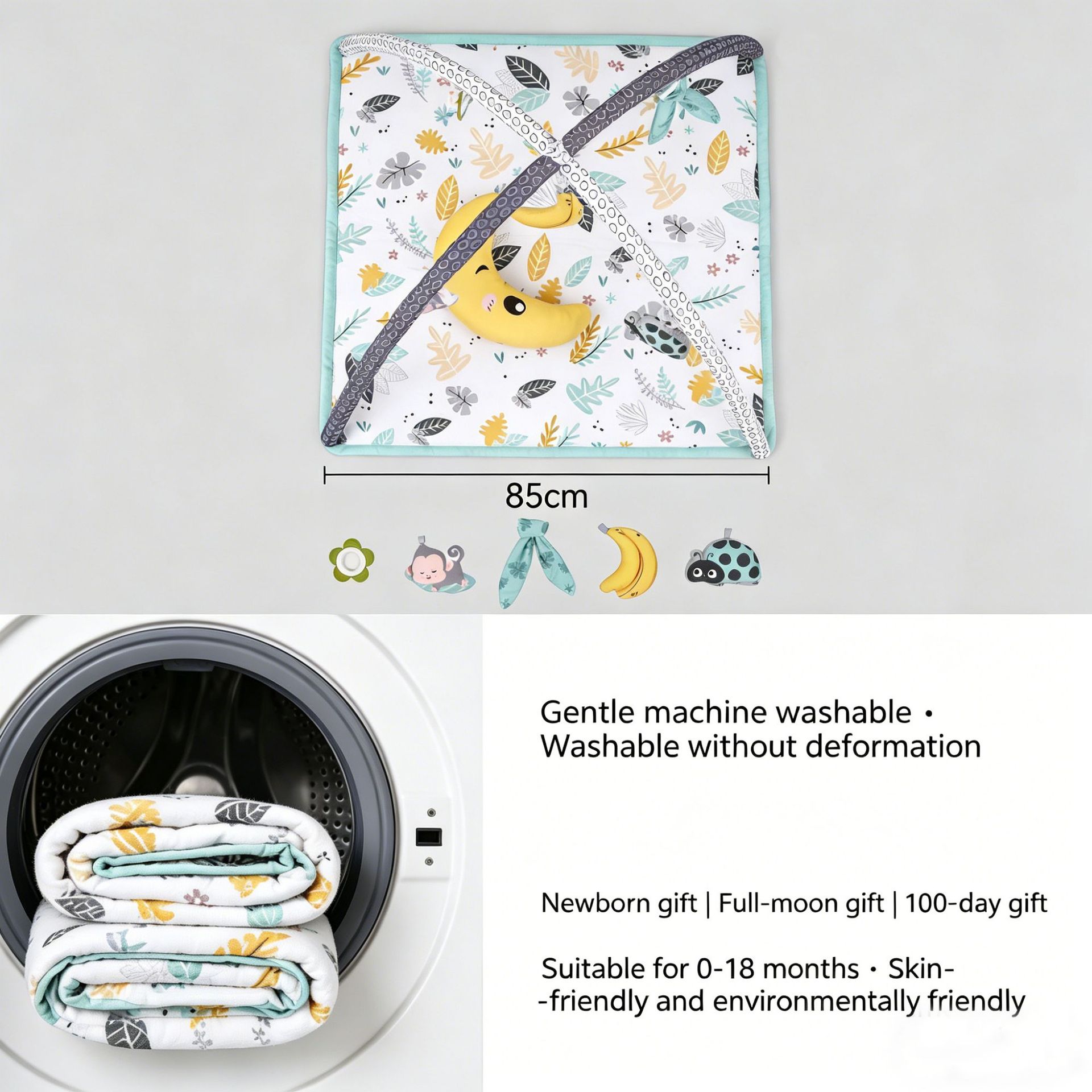 Baby Infant Gym Crawling Mat Educational Play Mat — foto 4