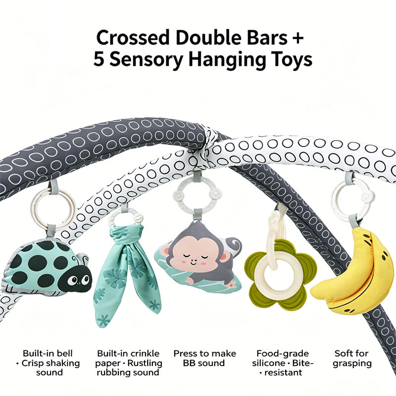 Baby Infant Gym Crawling Mat Educational Play Mat — foto 3
