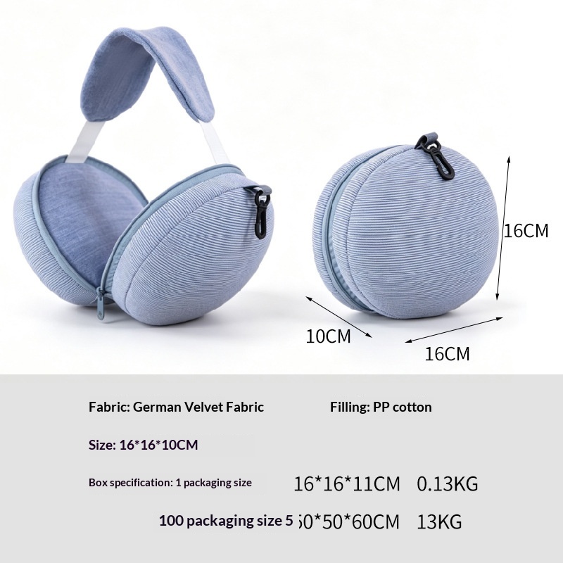 Multi-functional Neck Eye Mask 2-in-1 Portable Travel Pillow With Storage Pocket — foto 9