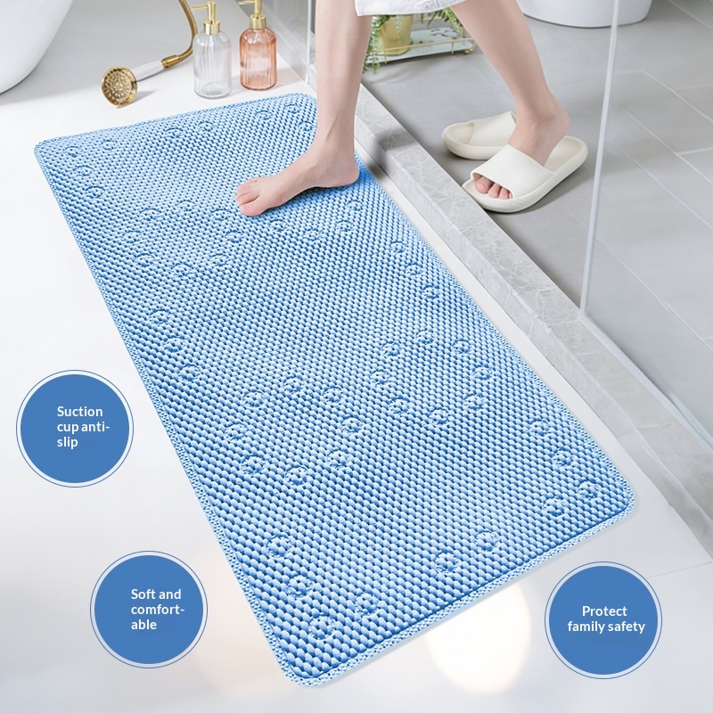 PVC Bathroom Anti-slip Bath Mat With Suction Cups