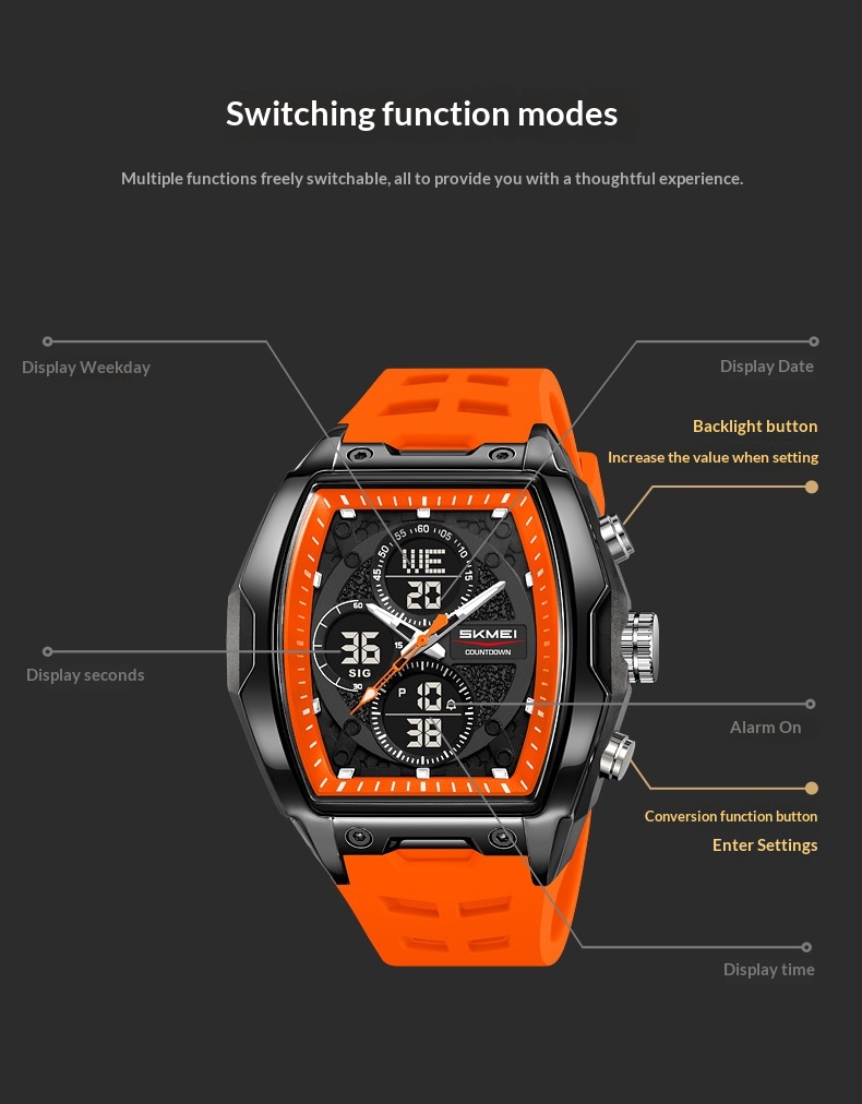 Skmei 2601 Analog Digital Sports watch for Men