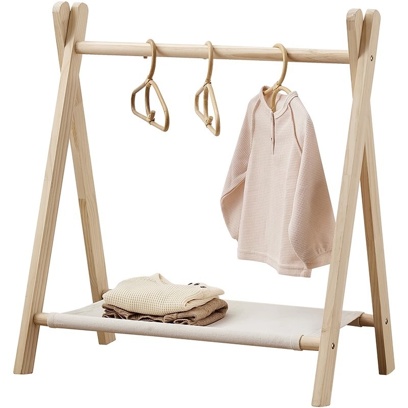 Clothes Drying Rack Children's Coat And Hat Rack Foldable And Easy To Store