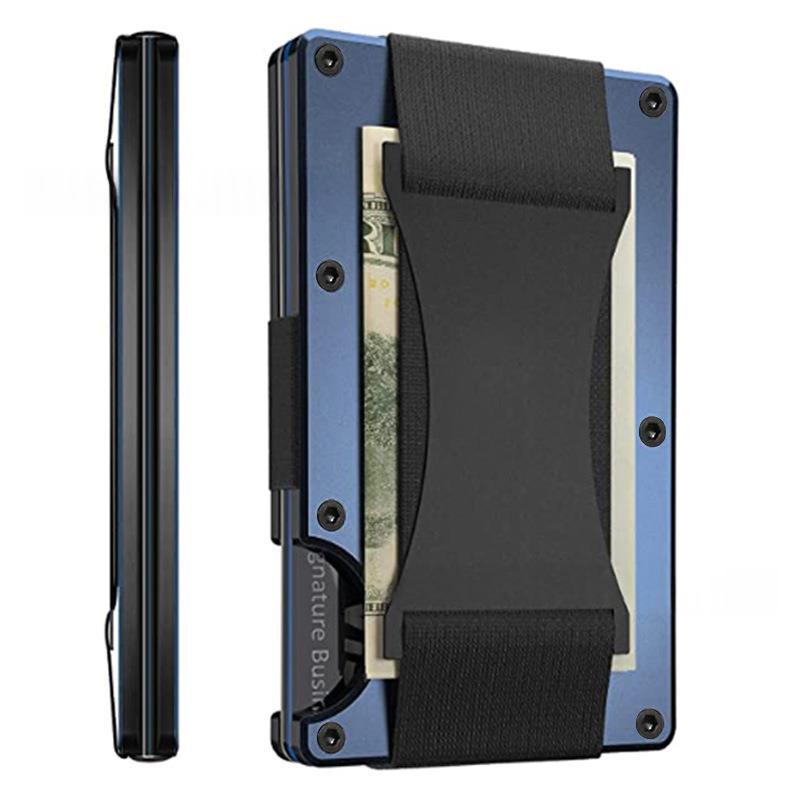 Metal Card Holder Foldable Carbon Fiber