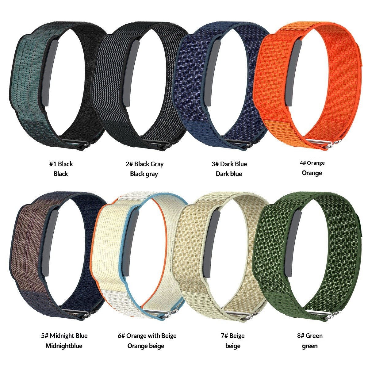 Nylon Loop Strap Velcro Watch Band
