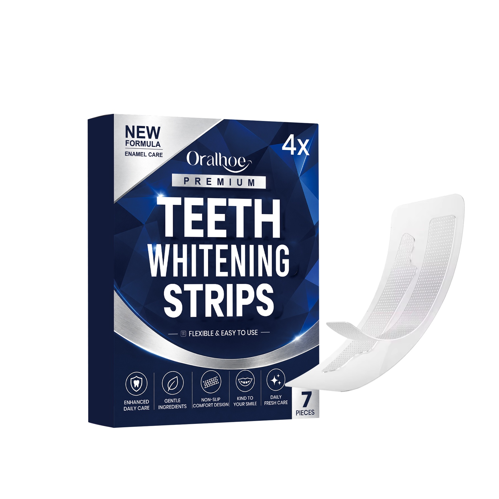 Bright White Cloud Stained Tooth Patch