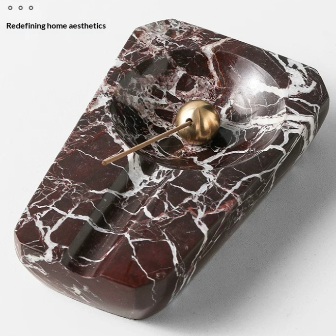 Marble Aromatherapy Stove Incense Insertion Seat Holder