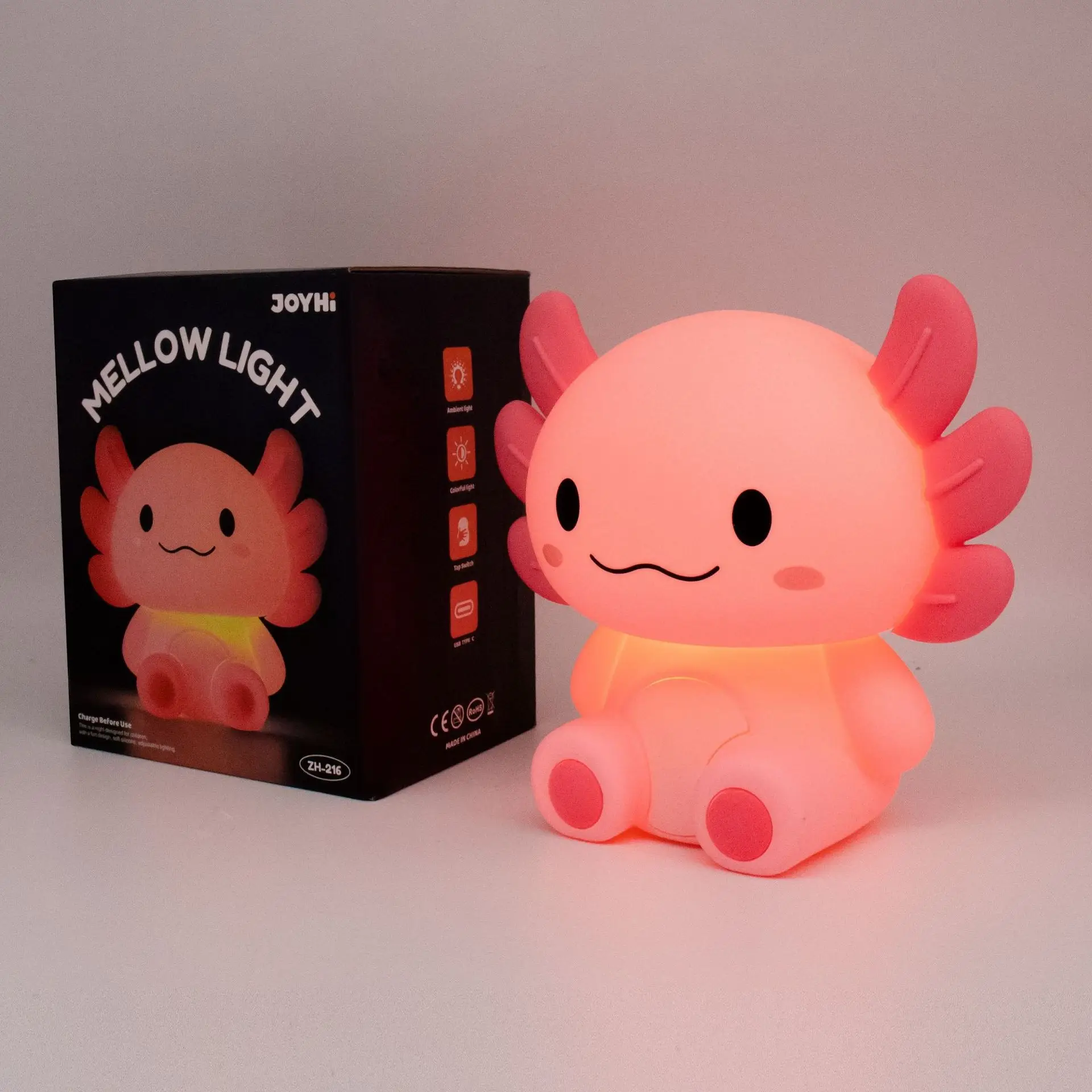 Axolotl And Little Bee Pat-Pat Lamp Childrens Night Light