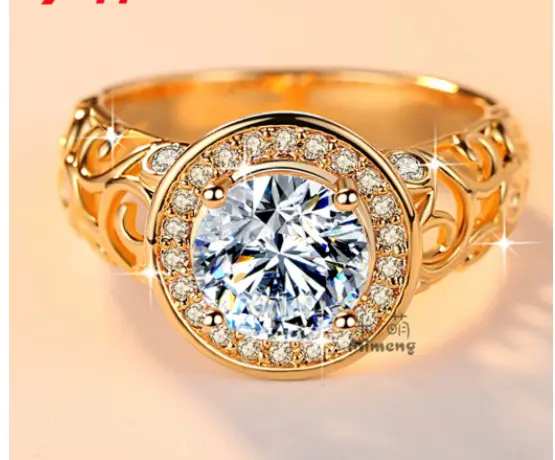 Simulation Diamond Wedding Ring