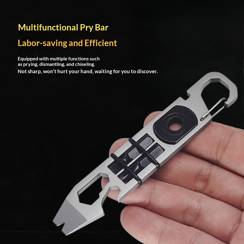 Multi-tool Screwdriver Pry Bar Bottle Openercompact For Outdoor Use