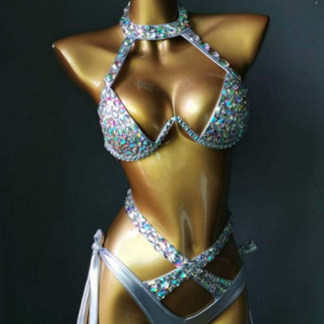 Women's Minimalist And Versatile Print Bikini Swimsuit