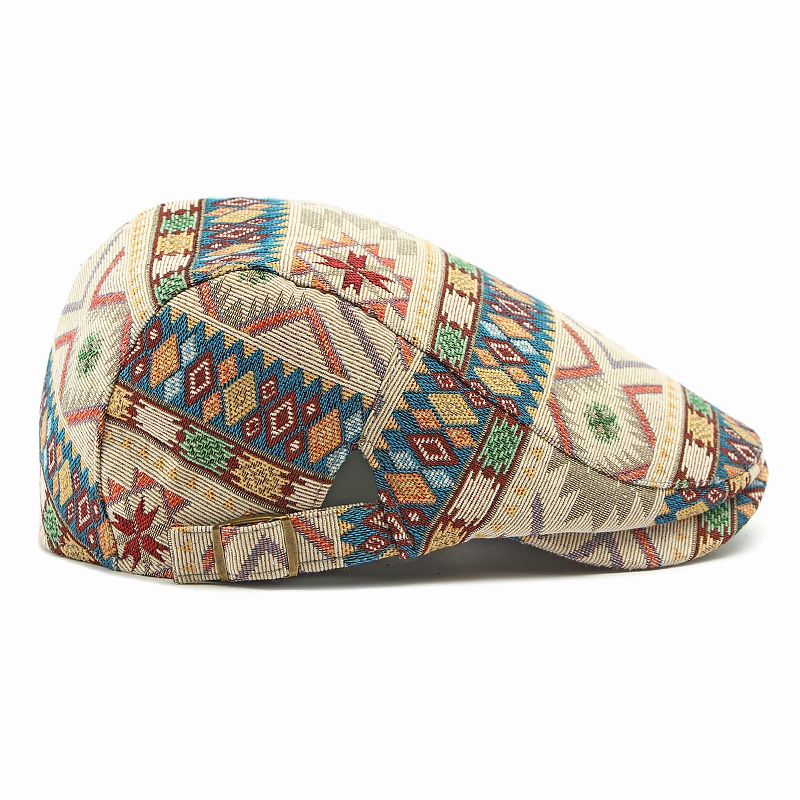 Ethnic-style Personalized Jacquard Cap Casual Newsboy Cap