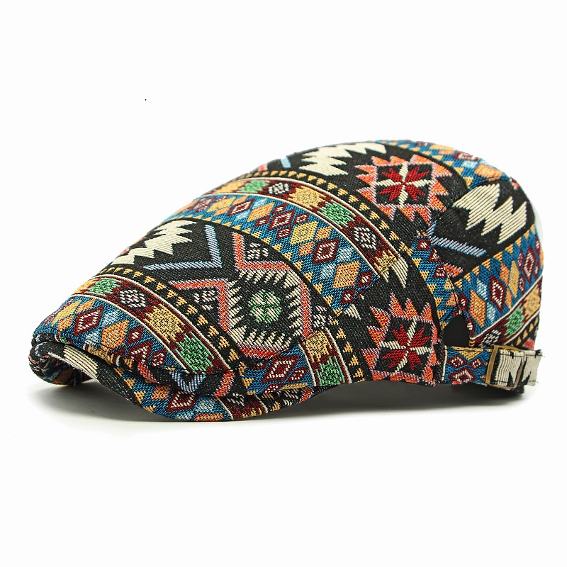 Ethnic-style Personalized Jacquard Cap Casual Newsboy Cap