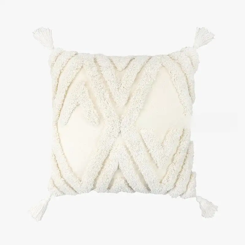 Geometric Patterned Waist Support Pillow Decorative Lumbar Cushion For Sofa Bed Chair Backrest Home Decor